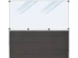 B2B Engros -  Futura komposit hegn 180cm - Mat glas