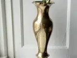 Messingvase, tung, patineret - 3