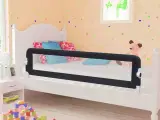 Sengegelænder til barneseng 150 x 42 cm polyester grå