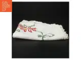 Broderet juledug med blonder (str. 80 x. 40 cm) - 2