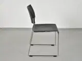 Brunner linos stol med rækkekobling - grå - 4
