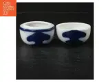 Porcelænsæske med blåt mønster fra B&G (str. 7 cm) - 2