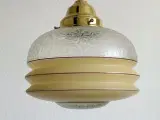 Loftslampe, glaspendel m frosteffekt og bemaling - 2