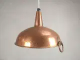 Loftlampe udformet af en fin gammel kobber tragt - 5