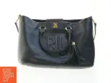 Sort skindtaske fra Ralph Lauren (str. 40x27x18 cm) - 5