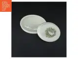 Oval porcelænsæske med kat (str. 15,5 cm) - 3