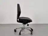 Rh extend kontorstol med gråbrun polster med grå bælte - 2
