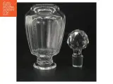 Antik Krystal karaffel med prop (str. 14 cm) - 2