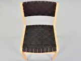 Konference-/mødestol i ahorn med sort flet sæde og ryg - 5