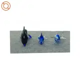 Glas delfiner (str. 14 x 4 cm og 12 x 3 cm) - 2