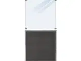 B2B Engros -  Futura komposit hegn 90cm - Mat glas