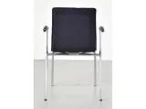 Four design g2 konferencestole i sort/blå med blank krom stel - 3