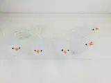 LED lyskæde med 5 stk fine fugle - 4