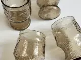 Røgfarvede glas m frugtpræg, Italien, 4 stk samlet - 5