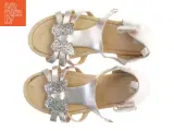 Sølvfarvede sandaler med pynt fra H&M (str. 33 ) - 5