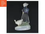Porcelænsfigur af kvinde med gås, 528 fra Royal Copenhagen (str. 19 x 12 x 8 cm) - 4