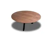 Rundt plankebord eg - Mørk brun Ø160 cm - 2