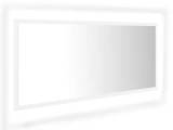vidaXL badeværelsesspejl m. LED-lys 100x8,5x37 cm 