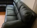 Læderhjørnesofa