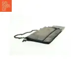 Læder Kuvert Taske i flot Antik sølv farve (str. 26 x 13 cm) - 2