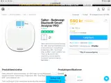Badevægt med kropsanalyse og Bluetooth 