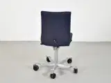Häg h04 kontorstol med sort/blå polster og gråt stel - 3