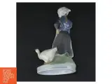 Porcelænsfigur af kvinde med gås, 528 fra Royal Copenhagen (str. 19 x 12 x 8 cm) - 4