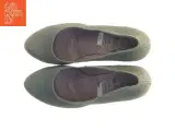 UBRUGTE Wonders Grå Læder Højhælede Pumps sko  (str. 40) - 5