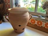 5 store flotte terracotta krukker, alle med ører