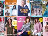 Diverse hæfter med strikke/hækle opskrifter