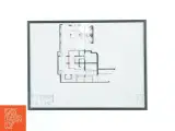 Indrammet plantegning (str. 41x31 cm) - 2