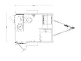 Type 217: Toilet- & badvogn med kombi vaskemaskine - 2