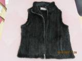 Vest - sort minkvest