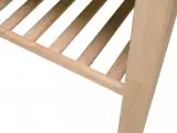 Sofabord med hylde massivt egetræ - 2
