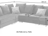 Hjørnesofa VALE   - 2