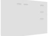 vidaXL skænk 105x30x75 cm spånplade hvid
