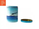 Retro irma kunstdåse Metal opbevaringsboks med skibsmotiv (str. Ø 11,5 cm længde 15 cm) - 3