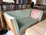 Wegner sofa, stole og sofabord i eg - 2