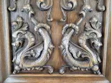 Vintage relief håndlavet og udformet i træ - 2