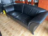 Læder sofa 3 per