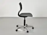 Labofa cobra kontorstol i sort med gråt polster - 4