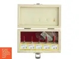 Træ routerbit-sæt i kasse (str. 16,5 x 10 x 5 cm) til overfræser - 2