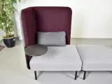 Softrend frankie lydabsorberende sofa i grå og bordeuax - 5