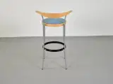 Magnus olesen partout barstol med blåt sæde - 3