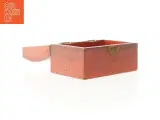 Firkantet trææske med blomsterdekoration (str. 14,5 x 10 x 9 cm) - 5