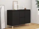 Skænk 103,5x35x70 cm spånplade sort