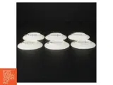 Sæt med 6 dekorative porcelænsplatter (str. Ø. 8,5 cm) fra Aluminia - 2