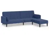 vidaXL 2-personers sovesofa med 2 puder og fodskam