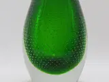 Vase, glas, indblæst med bobler, Kastrup Glasværk