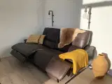 Sofa i ægte læder 